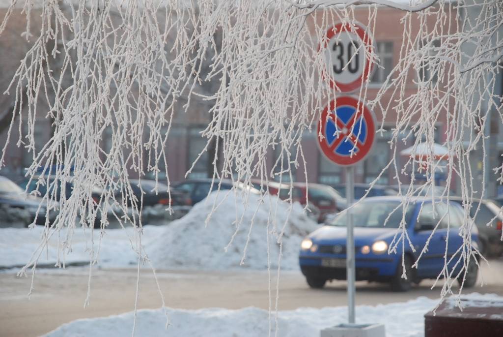 Pat tie, kuriem ziema kā gadalaiks ne visai patīk, nevar noliegt, ka skats aiz loga ir fantastisks. Ir sasnidzis, koki ir apsarmojuši, šodien spīd arī saule.

Autovadītājiem gan jābūt uzmanīgiem, sinoptiķi brīdina par miglu visā Latvijā....