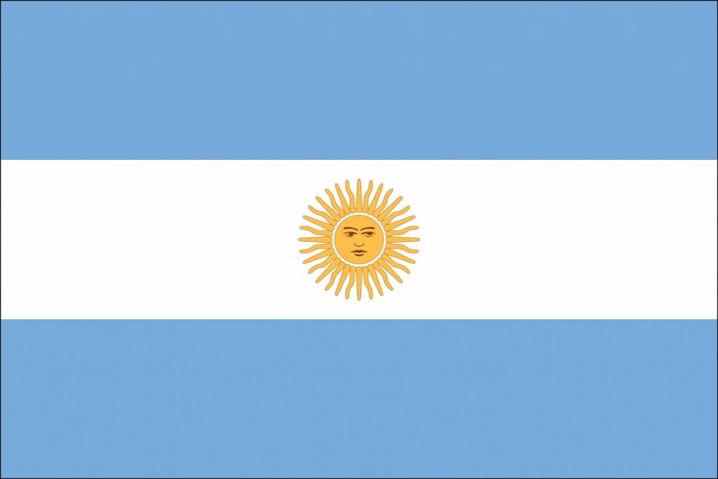 Argentīnas karogs.