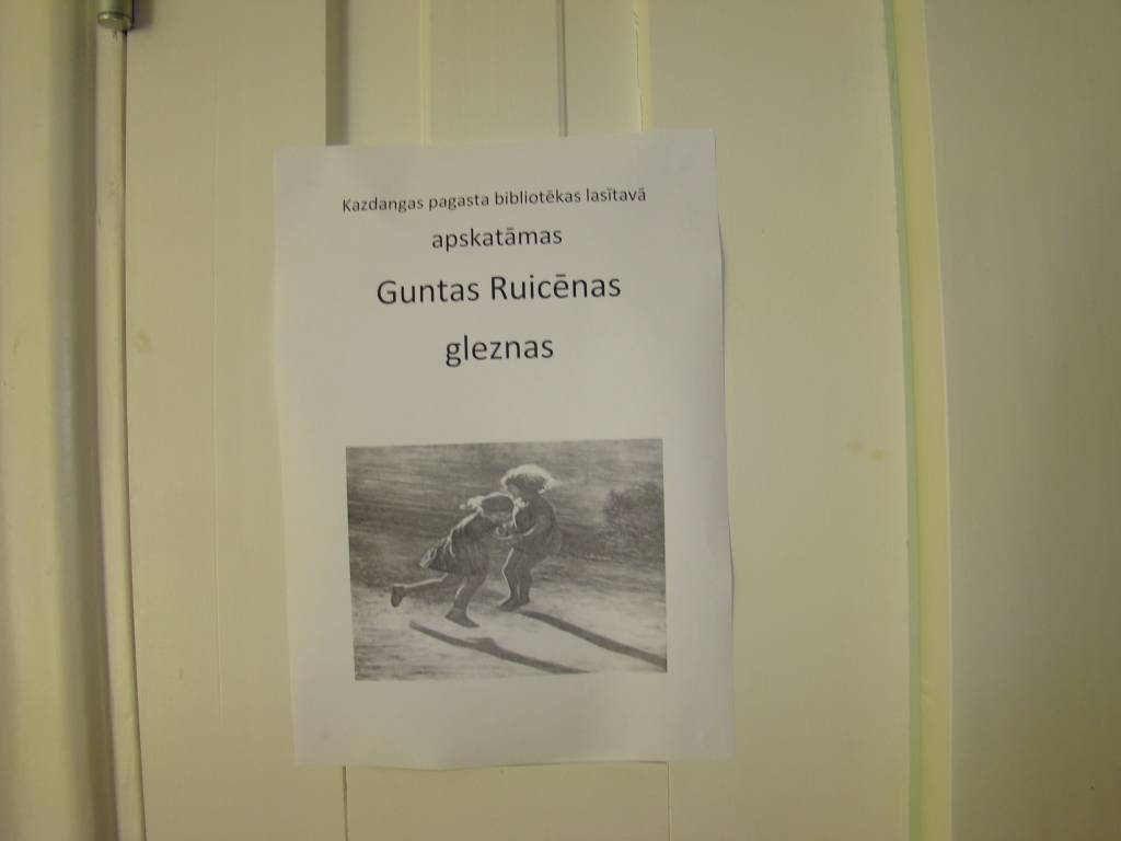 "Bibliotēkas apmeklētāji nāk un priecājas par mākslinieces Guntas Ruicēnas darbiem," pastāsta Kazdangas pagasta bibliotekāre Inese Bērziņa.

Kultūras centrā, lasītavā līdz septembra vidum var apskatīt Aizputes gleznotājas dažādu periodu un...
Autors: ReKurZeme, portāls