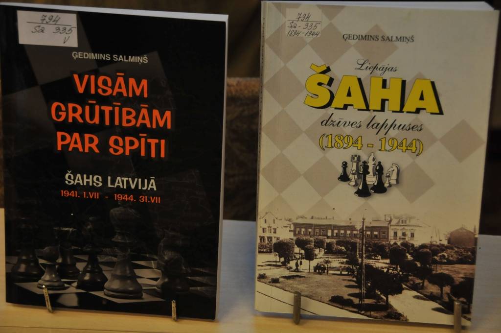 Liepājas Centrālās zinātniskās bibliotēkas Vispārīgo zinātņu lasītavā 28. novembrī plkst.14 notiks sarīkojums ar Ģediminu Salmiņu - šahistu, grāmatu autoru, novadpētnieku un bibliotēkas ilggadēju lasītāju.
Visiem šaha cienītājiem un...
Autors: ReKurZeme, portāls