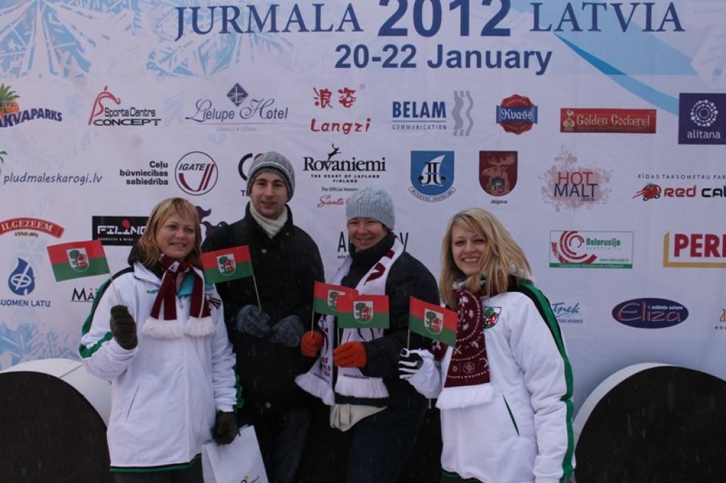 Pasaules čempionātā, no kreisās - Inga, Arvīds, Dace, Margarita.
Autors: Dace Volksone