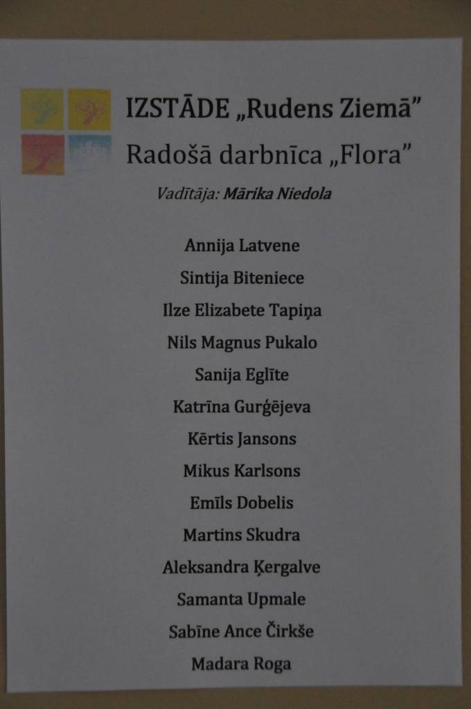 Nīcas kultūras namā apskatāma radošās darbnīcas "Flora" un keramikas pulciņa dalībnieku darbu izstāde "Rudens ziemā".
Autors: ReKurZeme, portāls