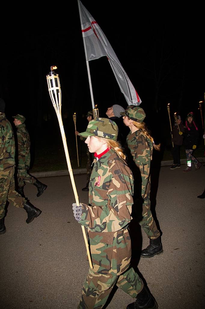 11. novembra Lāpu gājiens Grobiņā.