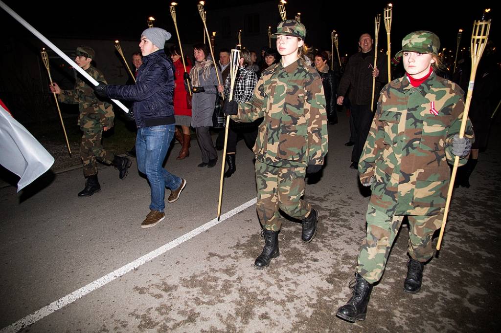 11. novembra Lāpu gājiens Grobiņā.