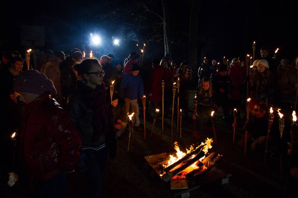 11. novembra Lāpu gājiens Grobiņā.