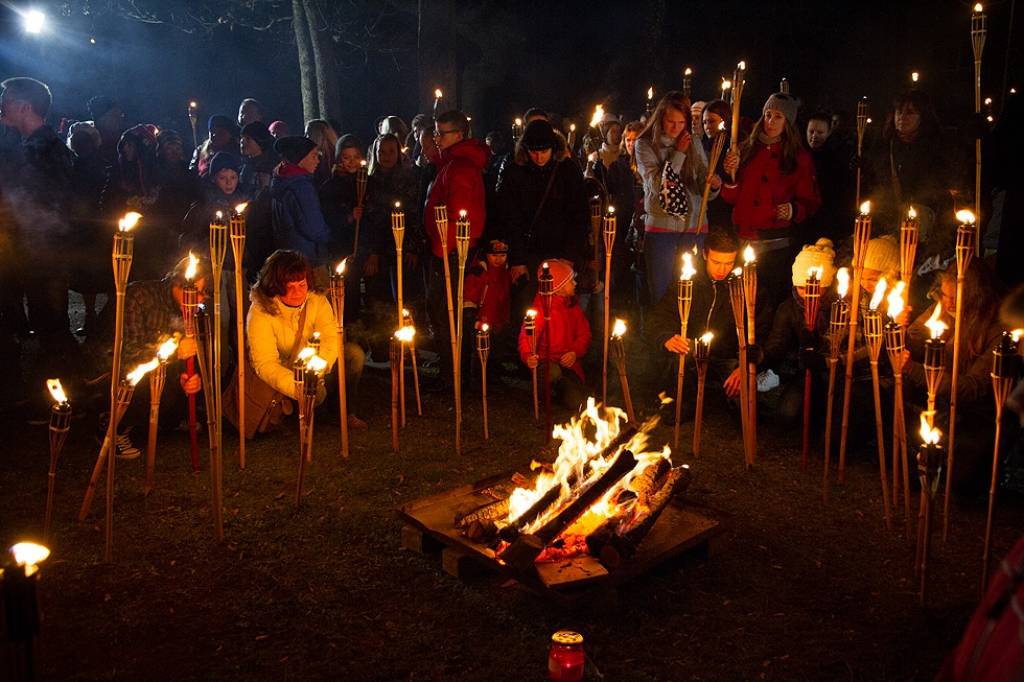 11. novembra Lāpu gājiens Grobiņā.