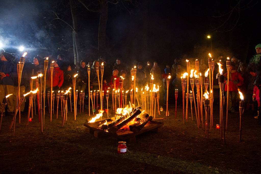 11. novembra Lāpu gājiens Grobiņā.