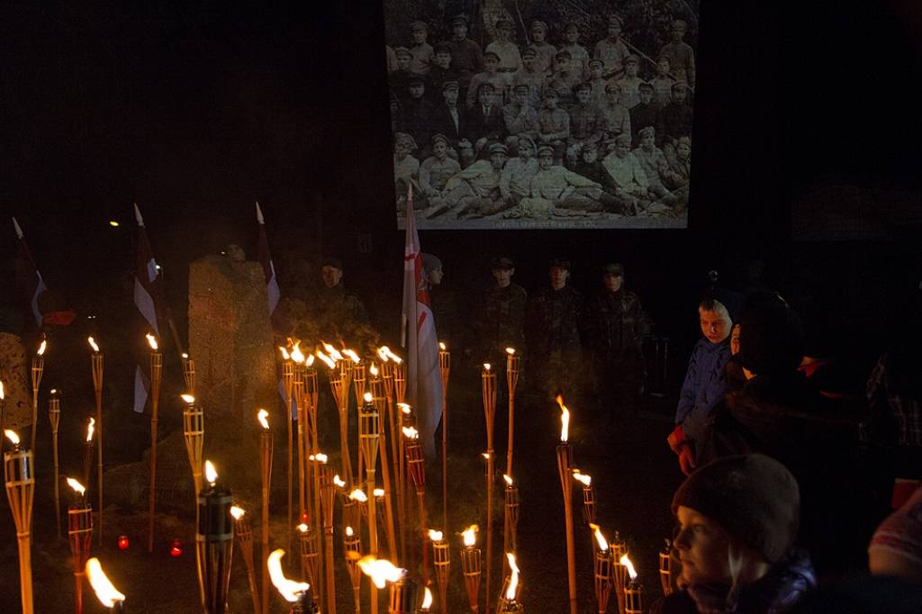 11. novembra Lāpu gājiens Grobiņā.