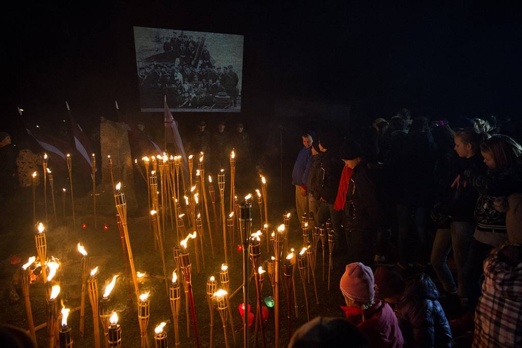 11. novembra Lāpu gājiens Grobiņā.