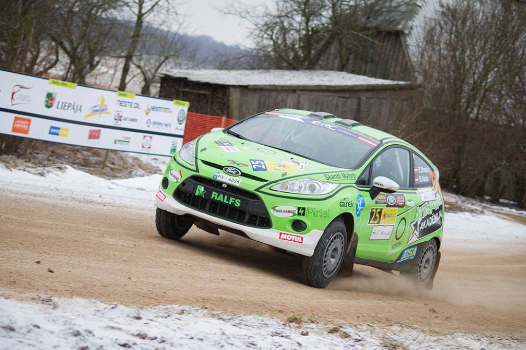 Bildes no Eiropas rallija čempionāta otrā posma - rallija "Liepāja-Ventspils" - otrās dienas.