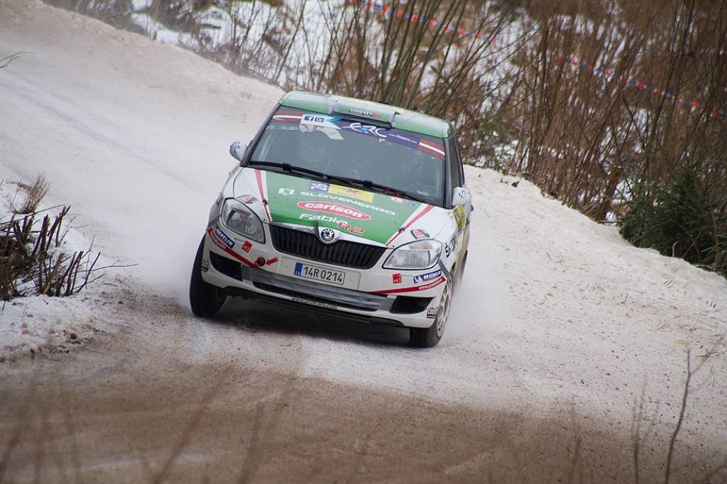 Bildes no Eiropas rallija čempionāta otrā posma - rallija "Liepāja-Ventspils" - otrās dienas.