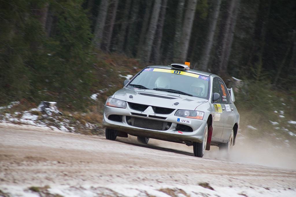 Bildes no Eiropas rallija čempionāta otrā posma - rallija "Liepāja-Ventspils" - otrās dienas.