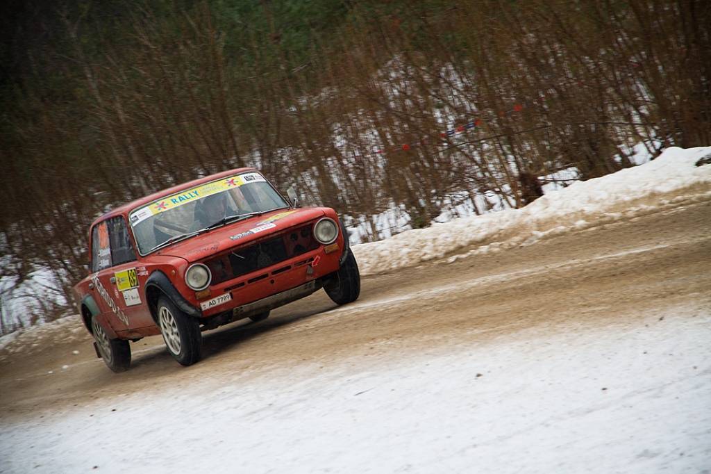 Bildes no Eiropas rallija čempionāta otrā posma - rallija "Liepāja-Ventspils" - otrās dienas.