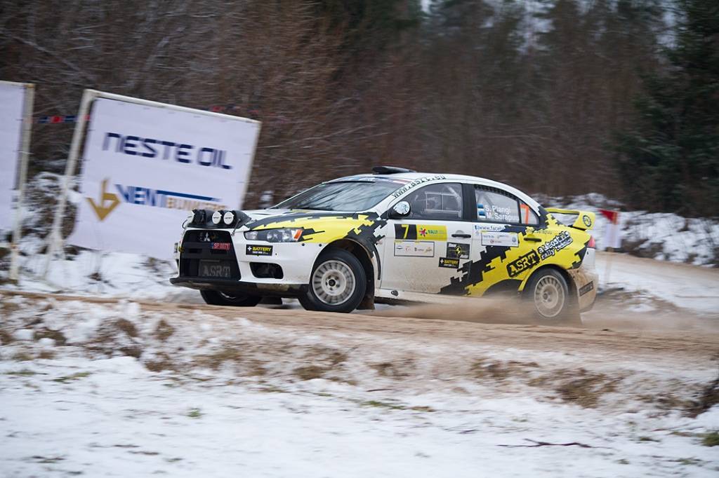Bildes no Eiropas rallija čempionāta otrā posma - rallija "Liepāja-Ventspils" - otrās dienas.