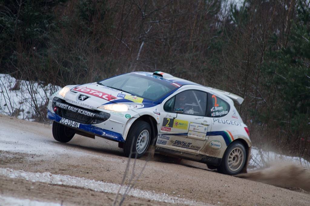 Bildes no Eiropas rallija čempionāta otrā posma - rallija "Liepāja-Ventspils" - otrās dienas.