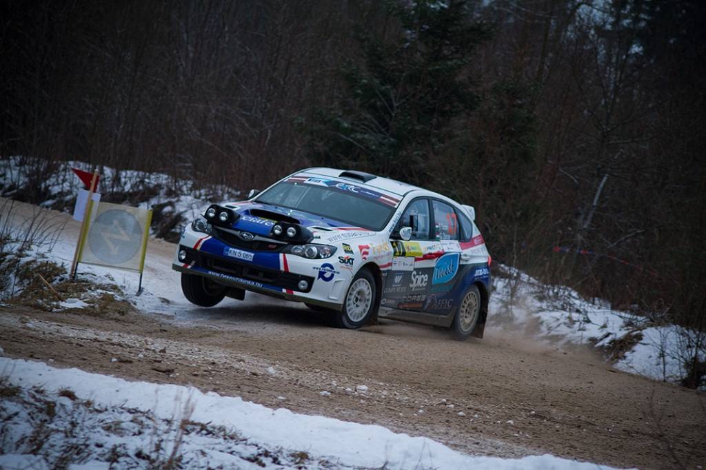 Bildes no Eiropas rallija čempionāta otrā posma - rallija "Liepāja-Ventspils" - otrās dienas.