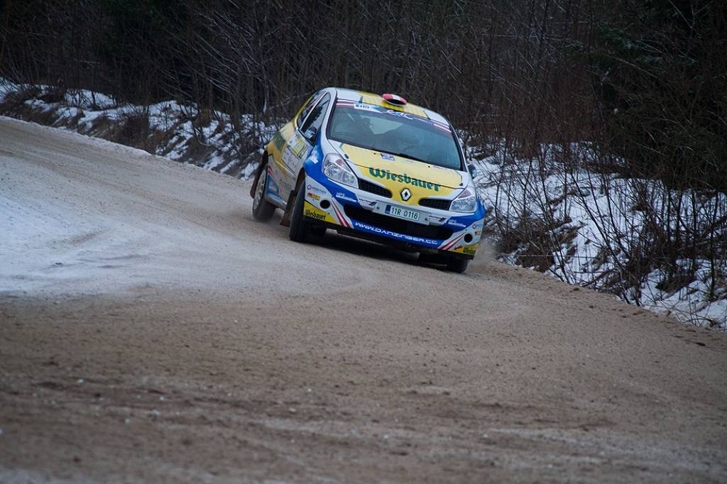 Bildes no Eiropas rallija čempionāta otrā posma - rallija "Liepāja-Ventspils" - otrās dienas.