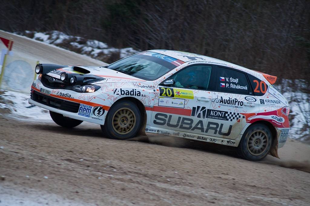 Bildes no Eiropas rallija čempionāta otrā posma - rallija "Liepāja-Ventspils" - otrās dienas.