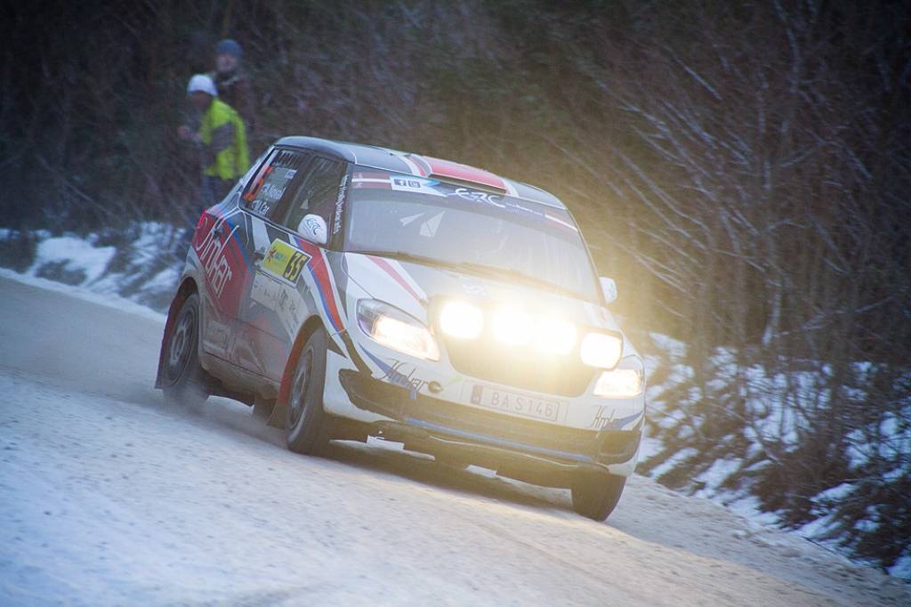 Bildes no Eiropas rallija čempionāta otrā posma - rallija "Liepāja-Ventspils" - otrās dienas.