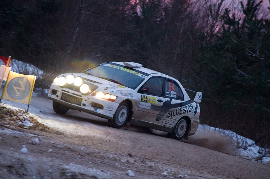 Bildes no Eiropas rallija čempionāta otrā posma - rallija "Liepāja-Ventspils" - otrās dienas.