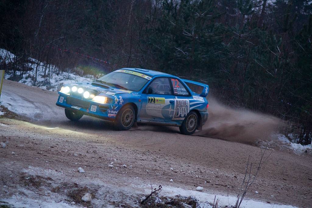 Bildes no Eiropas rallija čempionāta otrā posma - rallija "Liepāja-Ventspils" - otrās dienas.