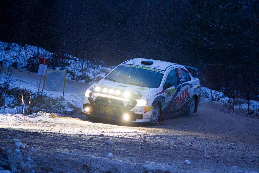 Bildes no Eiropas rallija čempionāta otrā posma - rallija "Liepāja-Ventspils" - otrās dienas.