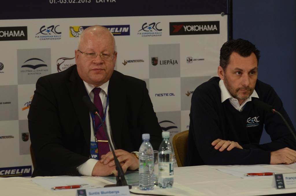 1. februārī Liepājas Olimpiskajā centrā notika rallija "Liepāja-Ventspils" preses konference.
Autors: Uldis Dobelis