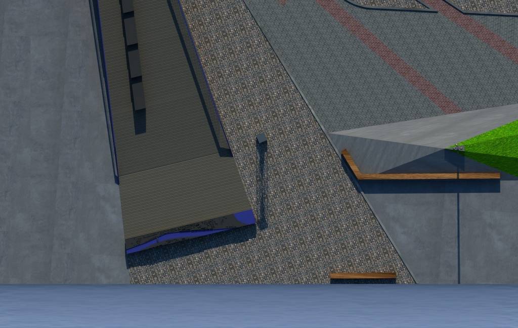 Gājēju tiltiņa rekontrukcijas tehniskā projekta vizualizācijas. Priekšplānā Liepājas ostas makets.
Autors: Autors – SIA “Projektēšanas birojs “ARHIS”” .