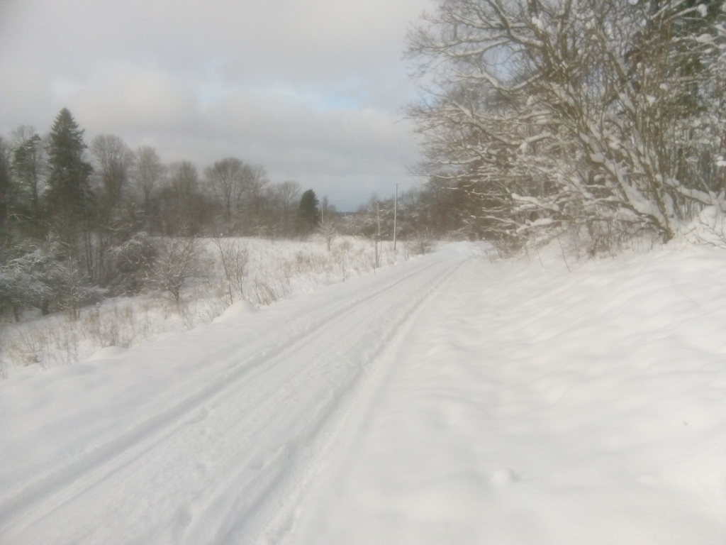 Ziema ceturtdien Kalvenē.
Autors: Uldis Dobelis
